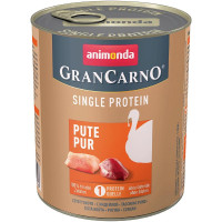 Корм GranCarno Single Protein Animonda 800 г для дорослих собак з індичкою