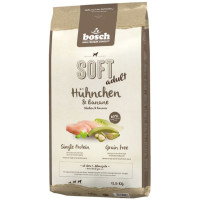 Корм Soft Chicken & Banana Bosch 12.5 кг для дорослих собак з куркою і бананом