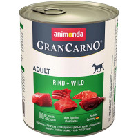 Корм GranCarno Original Adult Animonda 800 г для дорослих собак з яловичиною та дичиною