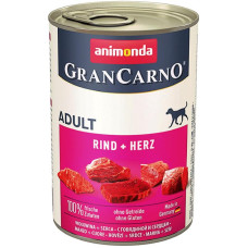Корм GranCarno Original Adult Animonda 400 г для дорослих собак з яловичиною та серцями