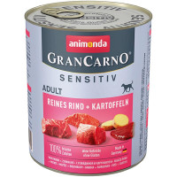 Корм GranCarno Sensitiv Adult Animonda 800 г для дорослих собак з яловичиною та картоплею