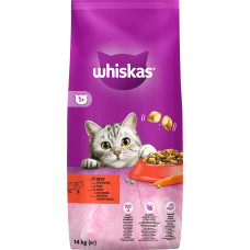 Корм Whiskas 14 кг для дорослих котів з яловичиною