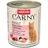Корм Carny Adult Animonda 800 г для дорослих котів з індичкою куркою і креветками