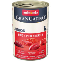 Корм GranCarno Original Junior Animonda 400 г для молодих собак з яловичиною та серцями індички