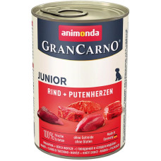Корм GranCarno Original Junior Animonda 400 г для молодих собак з яловичиною та серцями індички