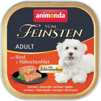 Корм Vom Feinsten Adult Animonda 150 г для дорослих собак фарширована яловичина з курячим філе