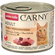 Корм Carny Adult Animonda 200 г для дорослих котів з індичкою і курячею печінкою