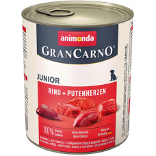 Корм GranCarno Original Junior Animonda 800 г для молодих собак з яловичиною та серцями індички