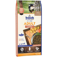 Корм Adult Salmon & Potato Bosch 15 кг для дорослих собак з лососем і картоплею
