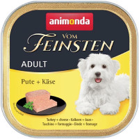 Корм Vom Feinsten Adult Animonda 150 г для дорослих собак з індичкою та сиром
