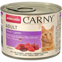 Корм Carny Adult Animonda 200 г для дорослих котів з яловичиною і ягням