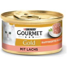 Корм Gold Gourmet 85 г для котів ніжні биточки з лососем