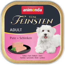 Корм Vom Feinsten Adult Animonda 150 г для дорослих собак з індичкою та шинкою