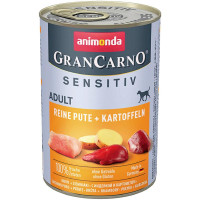 Корм GranCarno Sensitiv Adult Animonda 400 г для дорослих собак з індичкою та картоплею
