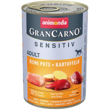 Корм GranCarno Sensitiv Adult Animonda 400 г для дорослих собак з індичкою та картоплею