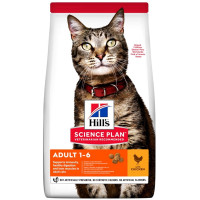Корм Science Plan Adult Hill's 3 кг для дорослих котів з куркою