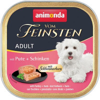 Корм Vom Feinsten Adult Animonda 150 г для дорослих собак фарширована індичка з шинкою