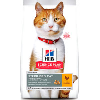 Корм Science Plan Sterilised Cat Young Adult Hill's 3 кг для стерилізованих котів з куркою