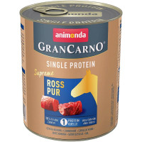 Корм GranCarno Single Protein Supreme Animonda 800 г для дорослих собак з кониною