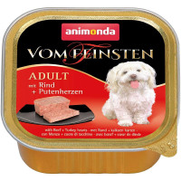 Корм Vom Feinsten Adult Animonda 150 г для дорослих собак з яловичиною та серцями індички