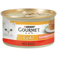 Корм Gold Gourmet 85 г для котів ніжні биточки з яловичиною