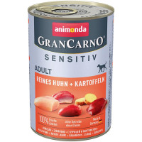 Корм GranCarno Sensitiv Adult Animonda 400 г для дорослих собак з куркою та картоплею
