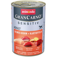 Корм GranCarno Sensitiv Adult Animonda 400 г для дорослих собак з куркою та картоплею