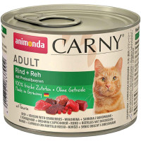 Корм Carny Adult Animonda 200 г для дорослих котів з яловичиною олениною і брусницею