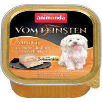 Корм Vom Feinsten Adult Animonda 150 г для дорослих собак фарширована курка з йогуртом і вівсяною кашею