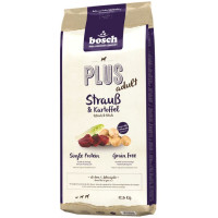 Корм Plus Ostrich & Potato Bosch 12.5 кг для дорослих собак із страусом і картоплею