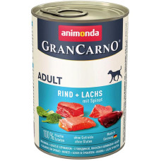 Корм GranCarno Original Adult Animonda 400 г для дорослих собак з яловичиною лососем і шпинатом