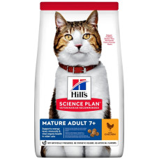 Корм Science Plan Mature Adult 7+ Hill's 10 кг для старіючих котів з куркою