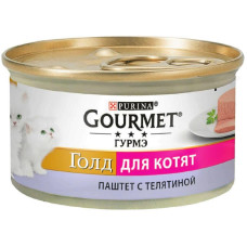 Корм Gold Gourmet 85 г для котів паштет з телятиною