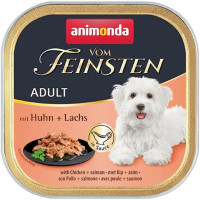 Корм Vom Feinsten Adult Animonda 150 г для дорослих собак з куркою та лососем у соусі