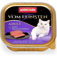 Корм Vom Feinsten Adult Animonda 100 г для дорослих котів з куркою і морепродуктами