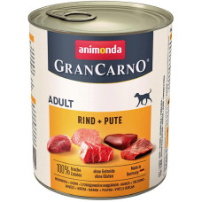 Корм GranCarno Original Adult Animonda 800 г для дорослих собак з яловичиною та індичкою