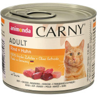 Корм Carny Adult Animonda 200 г для дорослих котів з яловичиною і куркою
