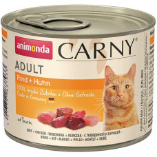 Корм Carny Adult Animonda 200 г для дорослих котів з яловичиною і куркою